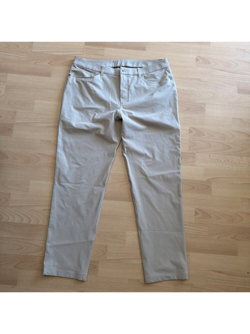 Lululemon ABC Classic Fit 5 Pocket Pants Stretch Commission Men 36x30 Beig